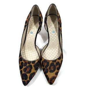 Boden Court Calf Hair Leopard Print Heels